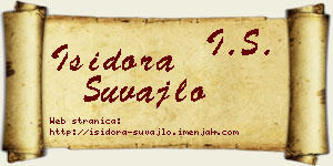 Isidora Šuvajlo vizit kartica
